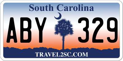 SC license plate ABY329