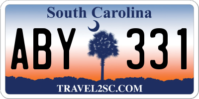 SC license plate ABY331