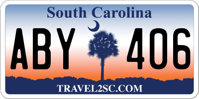 SC license plate ABY406