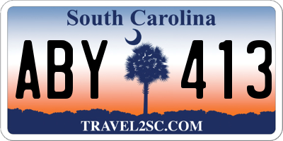 SC license plate ABY413