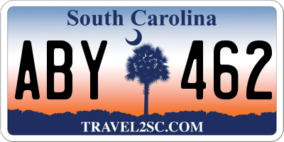 SC license plate ABY462