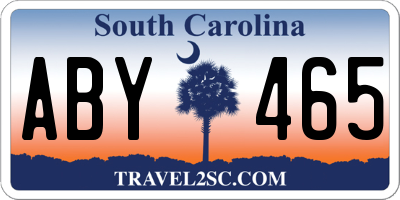 SC license plate ABY465
