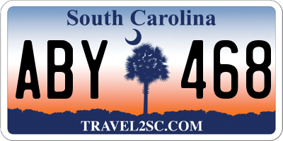 SC license plate ABY468