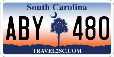 SC license plate ABY480