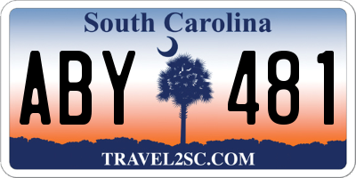 SC license plate ABY481