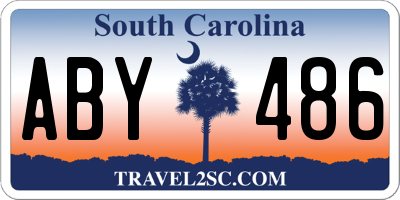 SC license plate ABY486