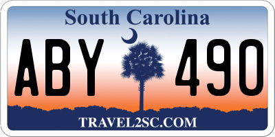 SC license plate ABY490
