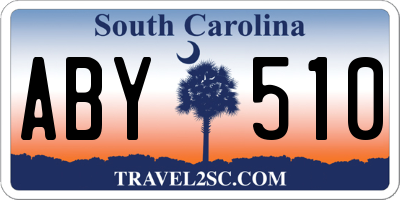 SC license plate ABY510