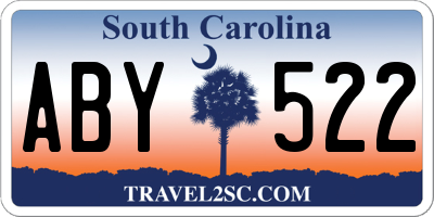 SC license plate ABY522