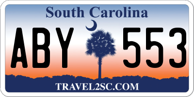 SC license plate ABY553