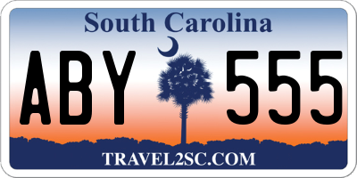 SC license plate ABY555