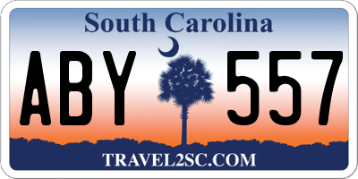 SC license plate ABY557