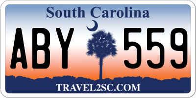SC license plate ABY559