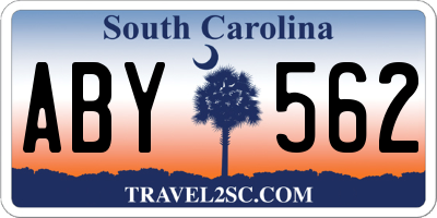 SC license plate ABY562