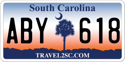 SC license plate ABY618