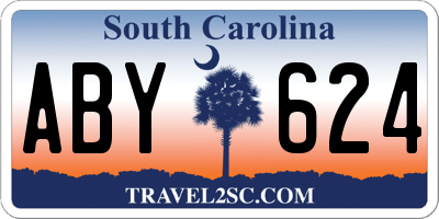 SC license plate ABY624