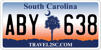 SC license plate ABY638