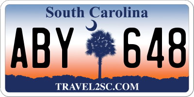 SC license plate ABY648