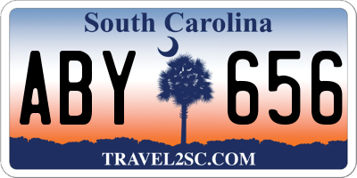 SC license plate ABY656