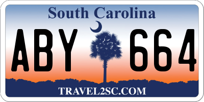 SC license plate ABY664