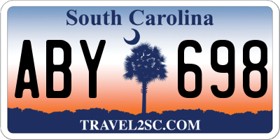 SC license plate ABY698