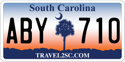 SC license plate ABY710