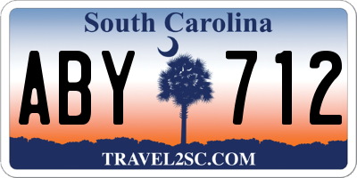SC license plate ABY712
