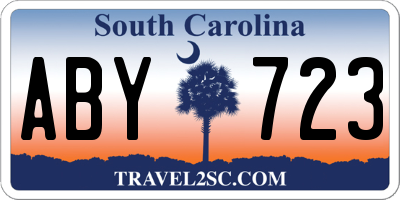 SC license plate ABY723