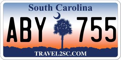 SC license plate ABY755