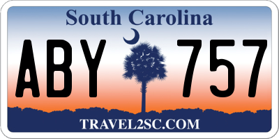 SC license plate ABY757