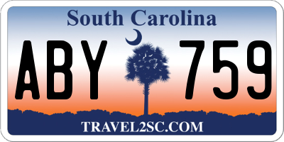 SC license plate ABY759