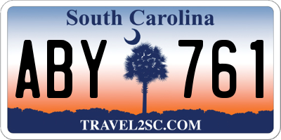 SC license plate ABY761