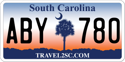 SC license plate ABY780