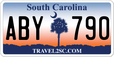 SC license plate ABY790