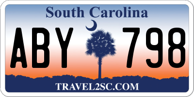 SC license plate ABY798