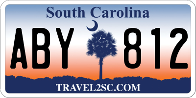 SC license plate ABY812