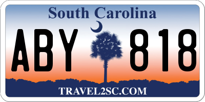 SC license plate ABY818