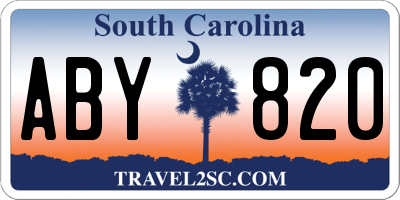 SC license plate ABY820
