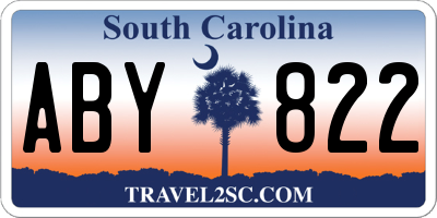 SC license plate ABY822