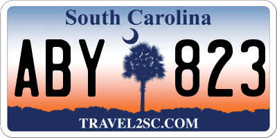 SC license plate ABY823