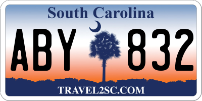 SC license plate ABY832