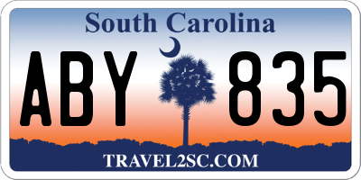 SC license plate ABY835