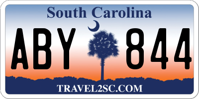 SC license plate ABY844