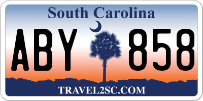 SC license plate ABY858