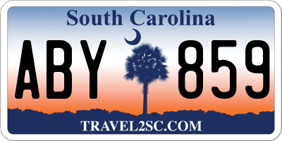SC license plate ABY859