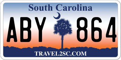 SC license plate ABY864
