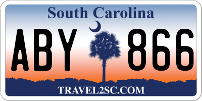 SC license plate ABY866