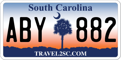 SC license plate ABY882