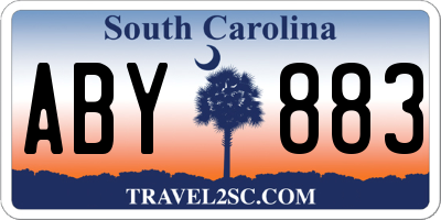 SC license plate ABY883