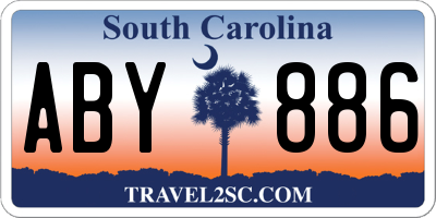 SC license plate ABY886